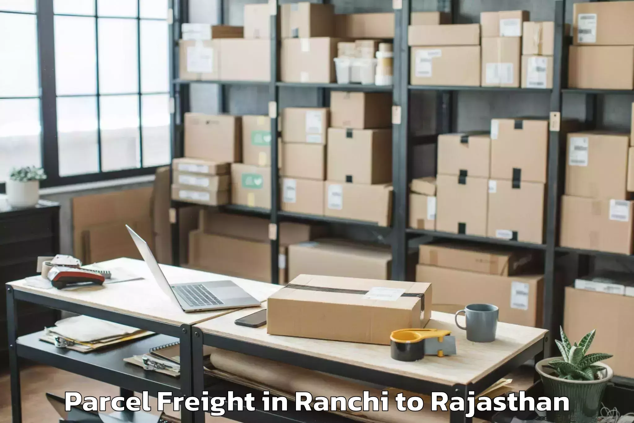 Affordable Ranchi to Bharatpur Parcel Freight